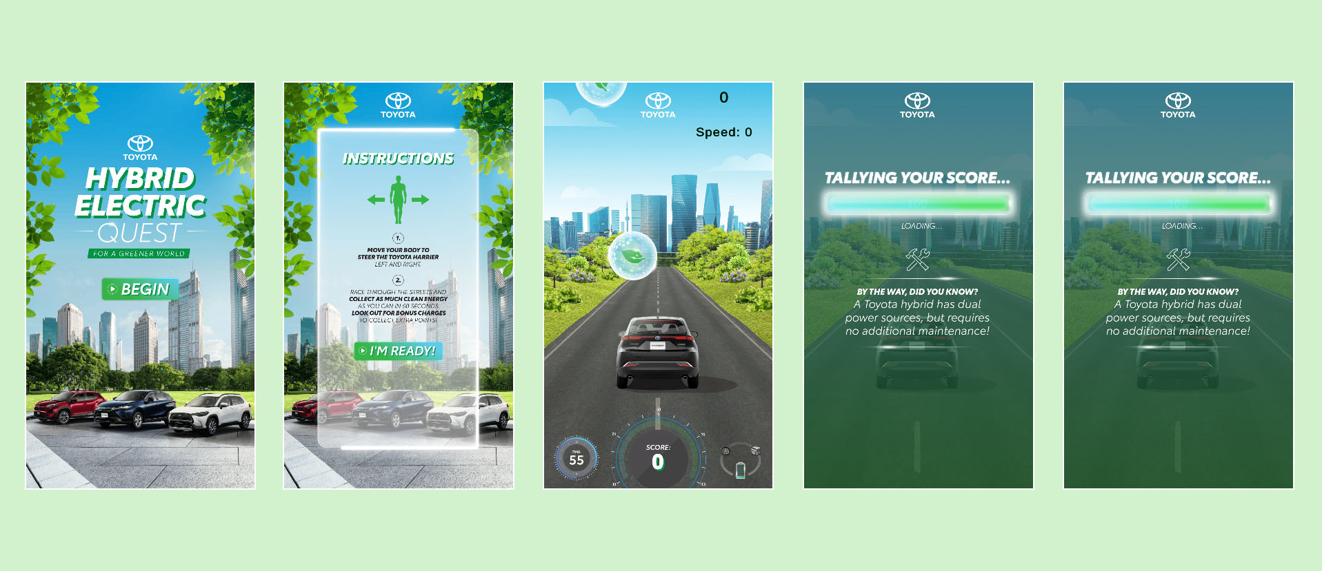 toyota exhibition motion game gamification experiential zone